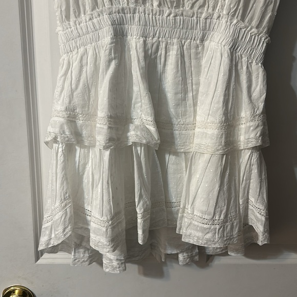 LoveShackFancy White Ruffle Mini Dress - Picture 5 of 5